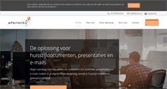 Desktop Screenshot of eformity.nl